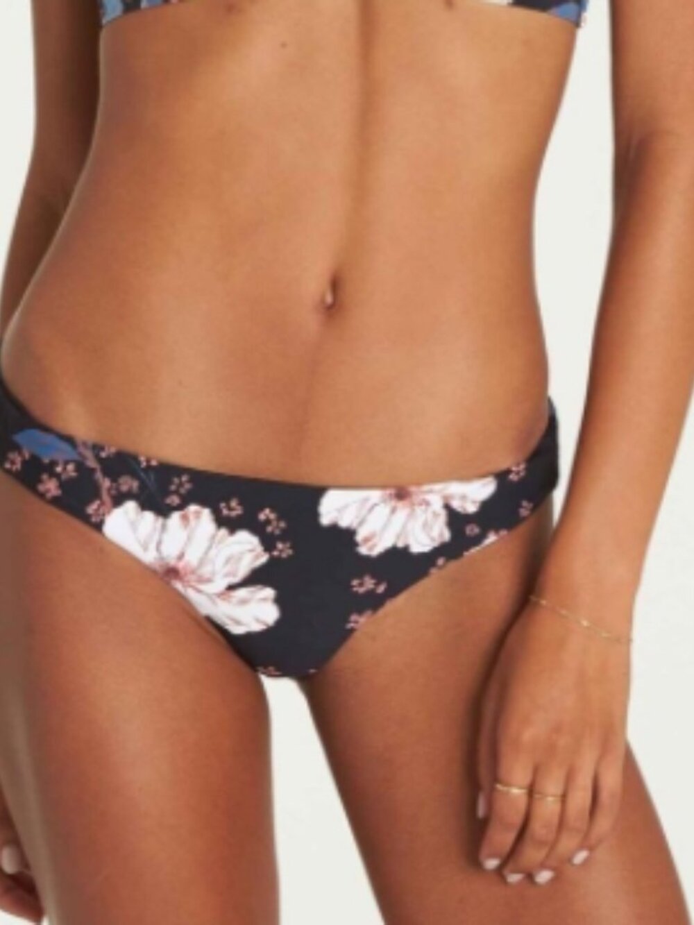 Billabong NWT Calm Shores Lowrider Floral Bikini Bottom Womens Size L